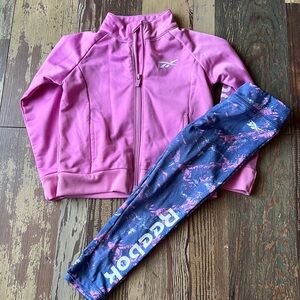 Girls 3T Reebok set jacket and leggings